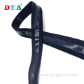 Black silicone knitted elastic band for garmment